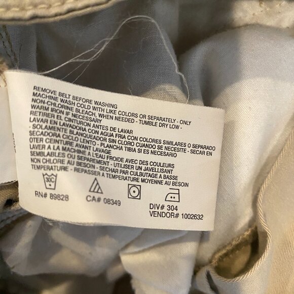 Bandolino Michele Straight Leg Chino Sz 4 Khaki Beige Pants #247K - Picture 7 of 7